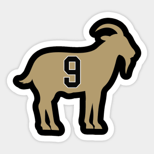 Drew Brees - Goat #9 Sticker